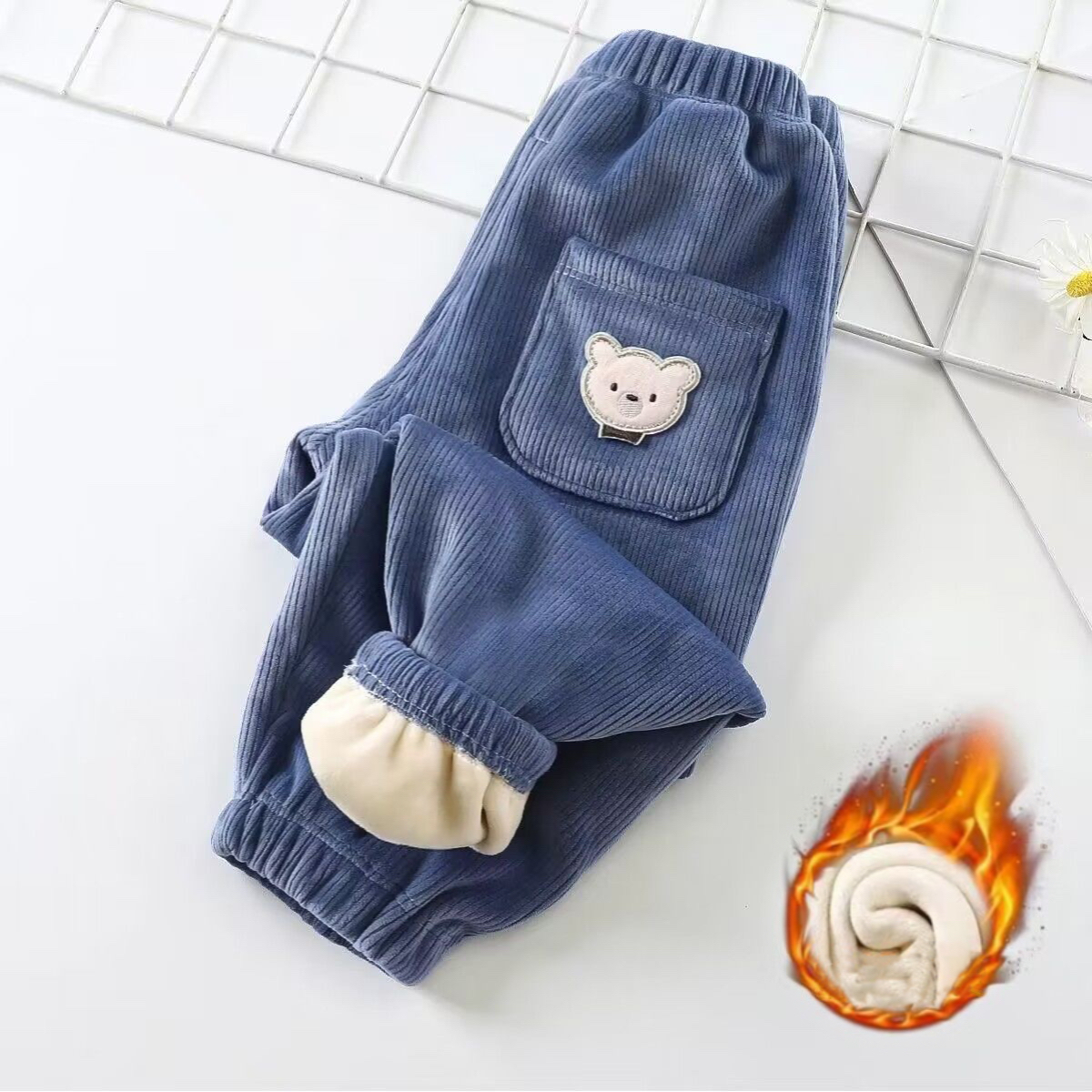 1pcs Boy Girl Winter Velvet Co - Corduroy Pant Warm avis et prix