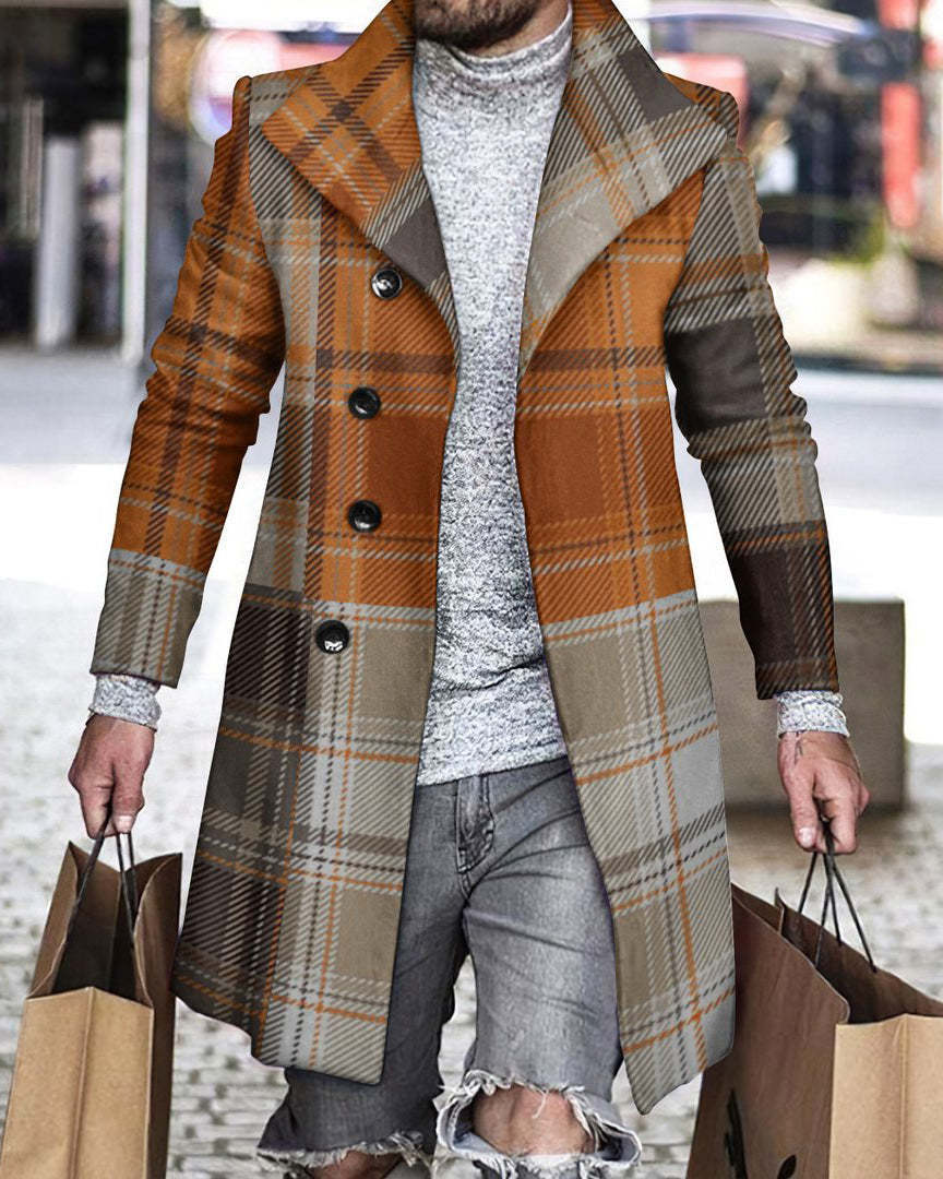 2025 Long Coat Men Mens Wool J - Wool Coat Peacoat avis et prix