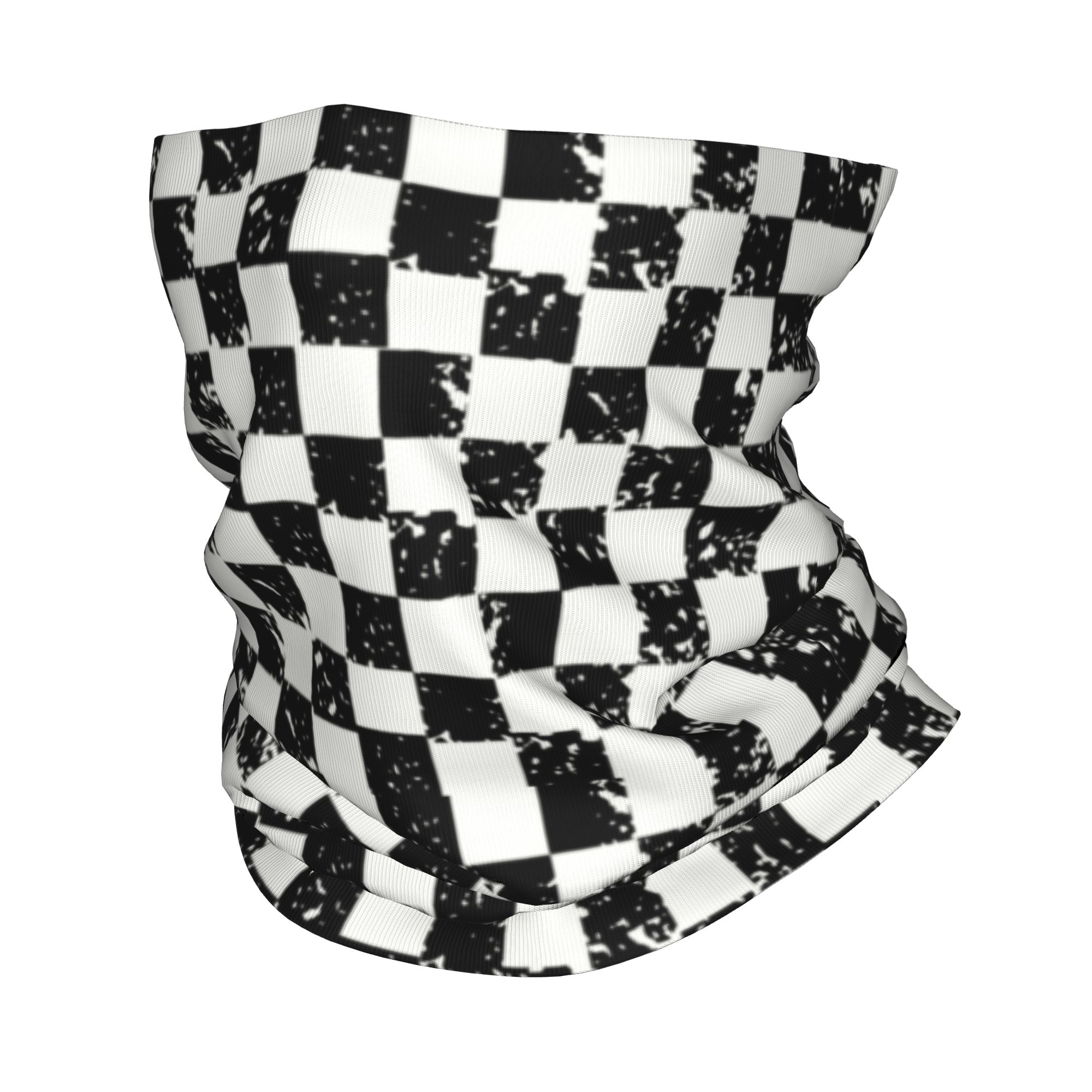 Custom Retro Checkered Flag Wi - Neck Gaiter Fleece avis et prix