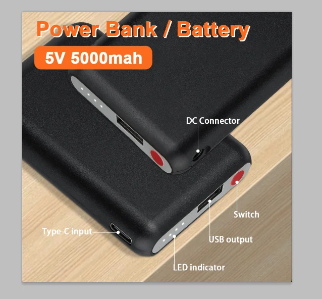 Power Bank  5V 5000mAh Heated  - Heated Vest Battery avis et prix