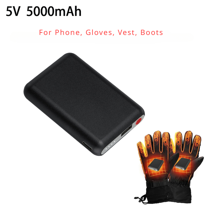 5V 5000mAh Heated Gloves Batte - Heated Vest Battery avis et prix
