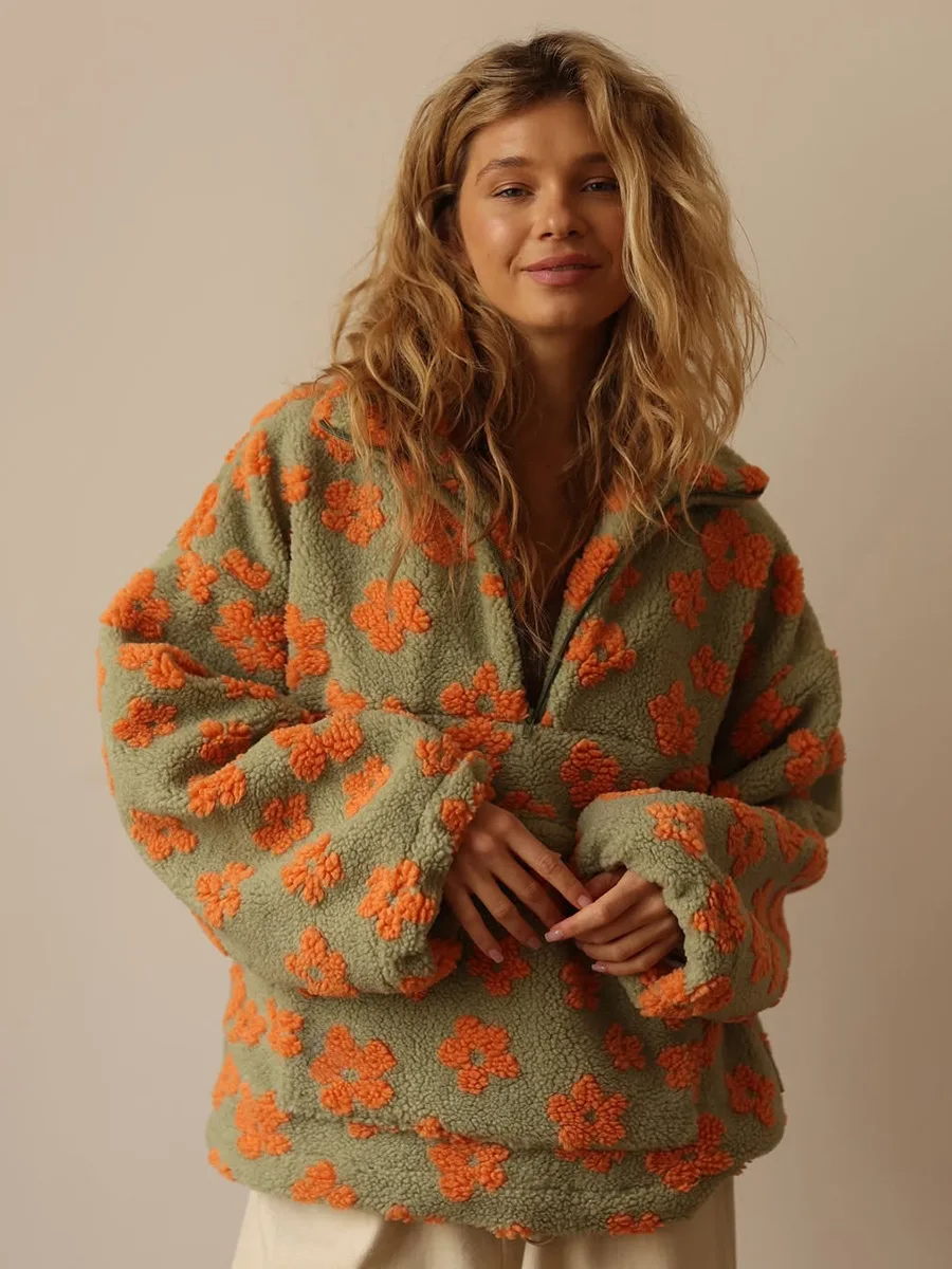 Autumn Winter Women's Sherpa F - Sherpa Hoodie Fleece avis et prix