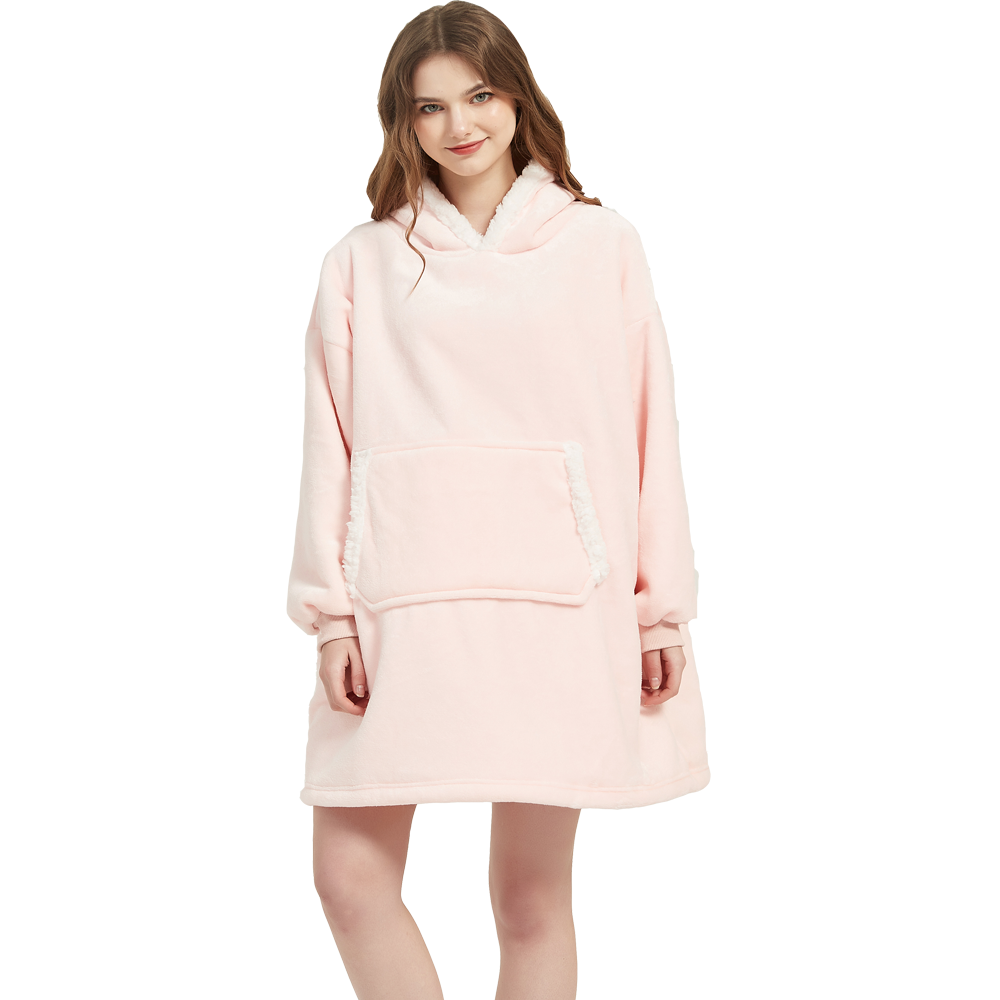 Microfiber Plush Coral Fleece  - Sherpa Hoodie Fleece avis et prix