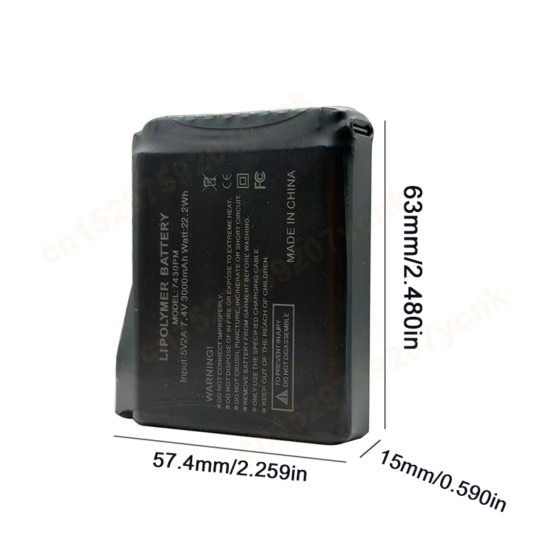 7.4V 3000mah Heated Gloves Bat - Heated Vest Battery avis et prix