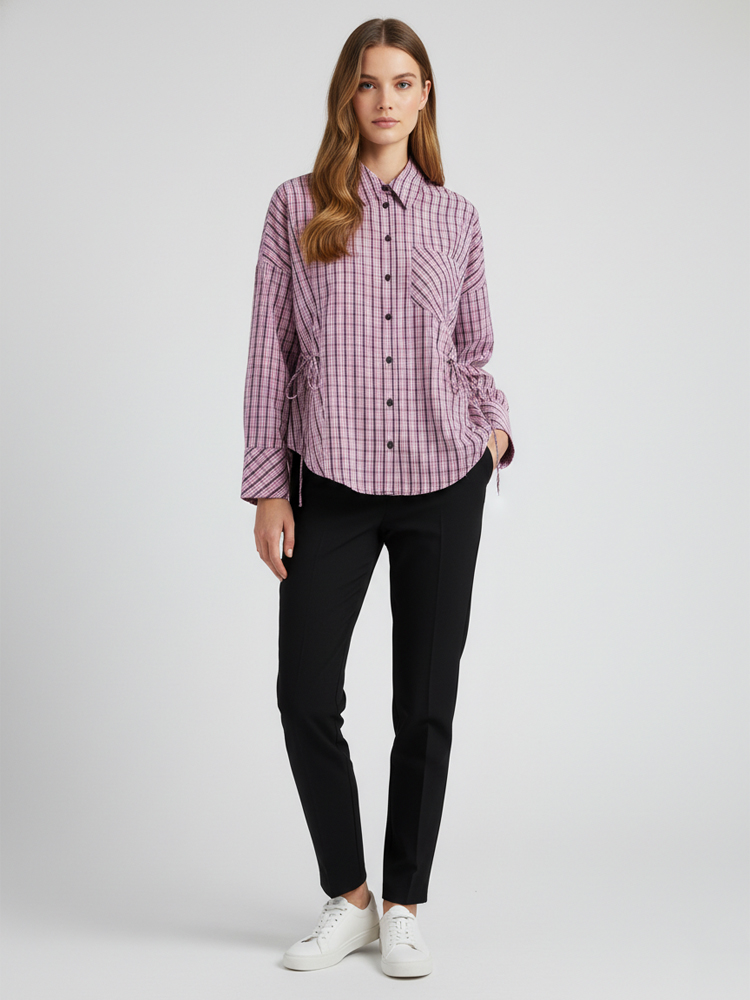 Women's Trendy Plaid Shirt Ele - Flannel Shirt Lined avis et prix