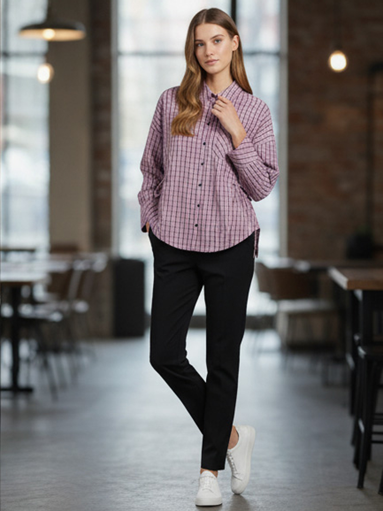 Women's Trendy Plaid Shirt Ele - Flannel Shirt Lined avis et prix