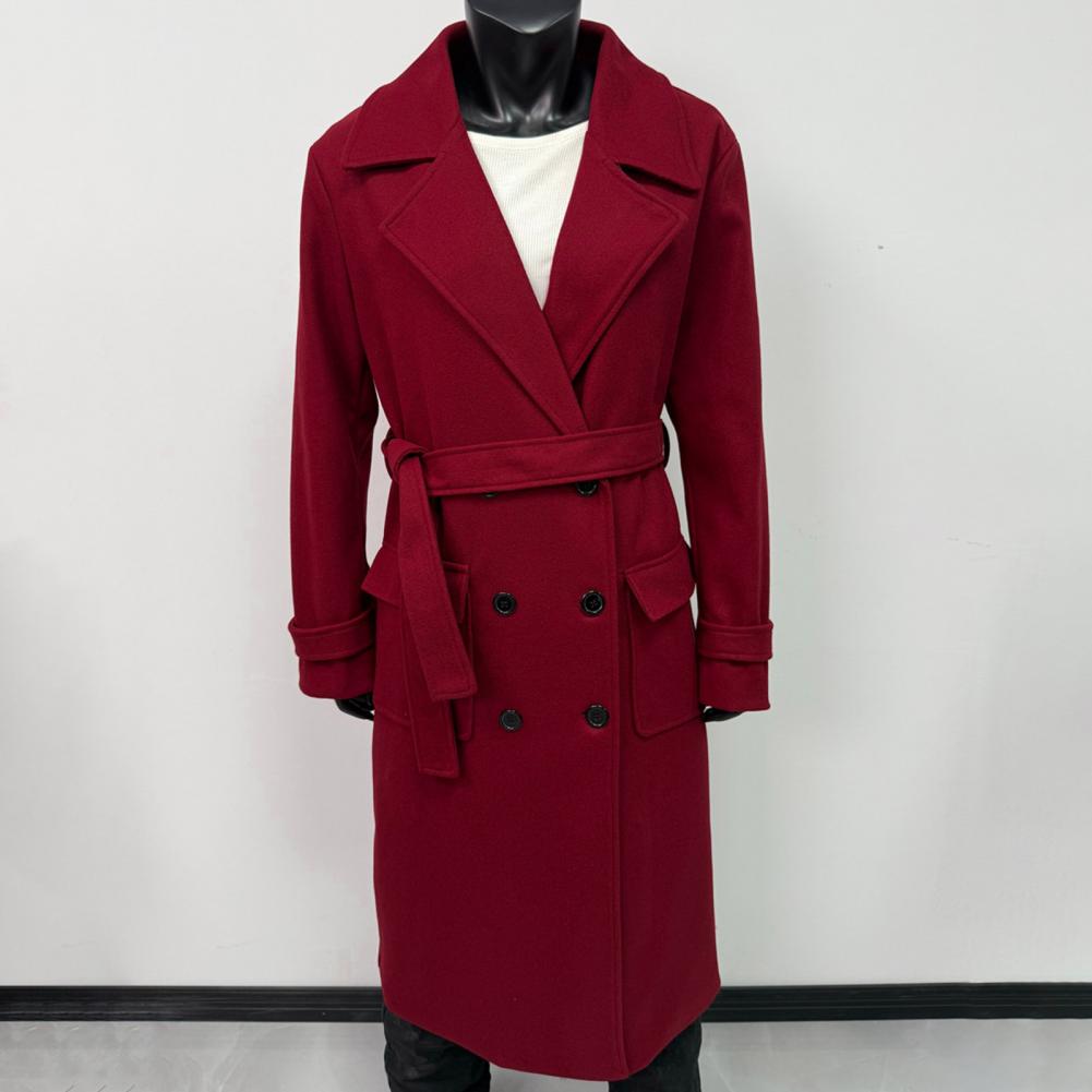 Women Coat Women's Double Brea - Wool Coat Peacoat avis et prix