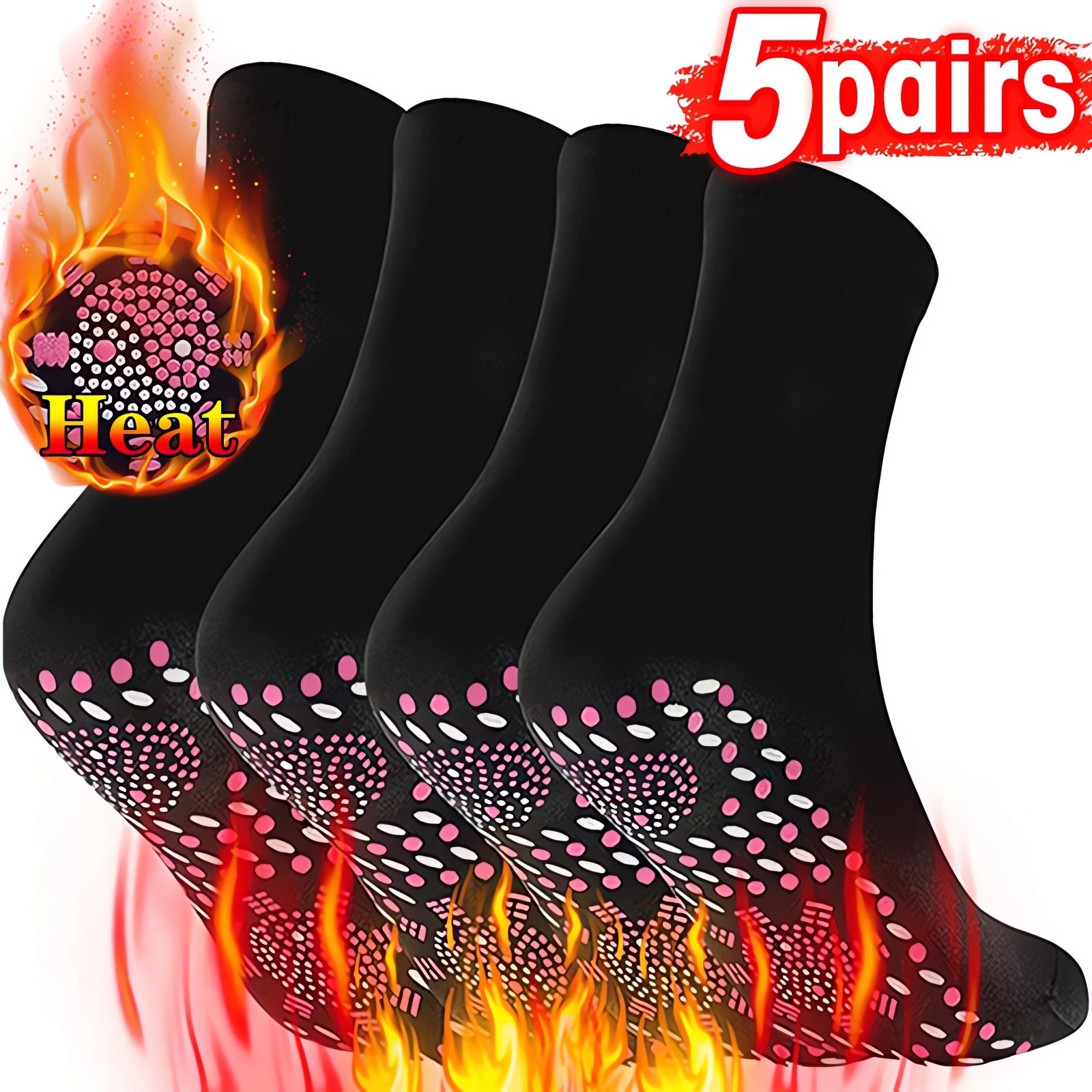 Clearance_1-10pairs Tourmaline - Thermal Sock Wool avis et prix