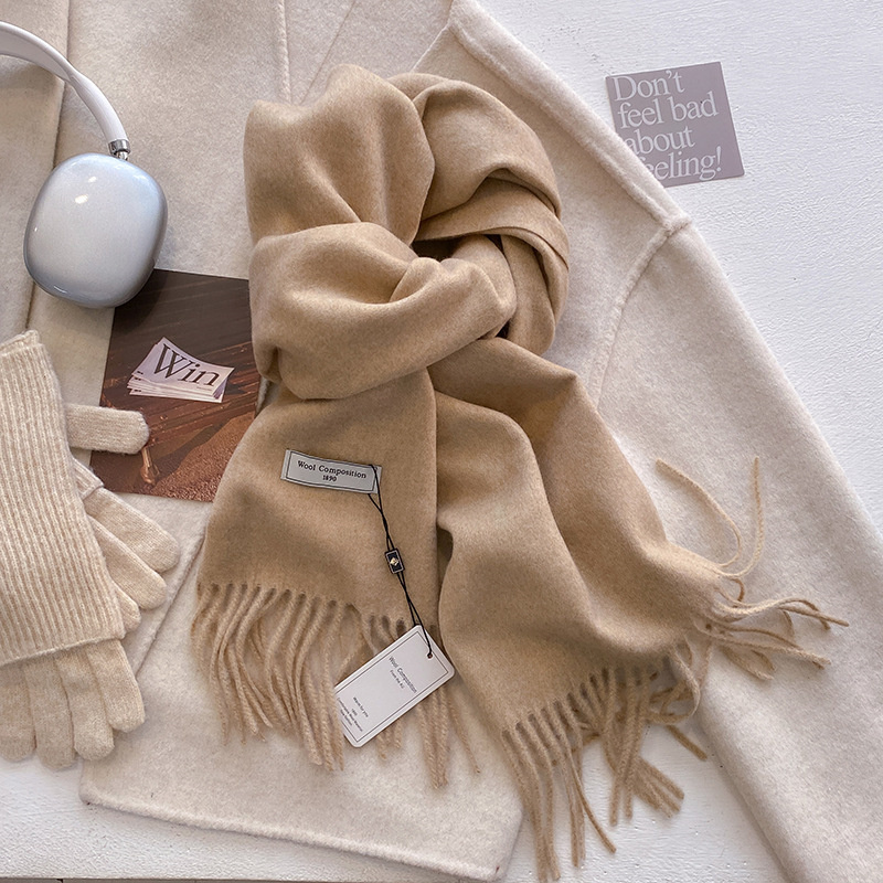 2024 Winter Wool Scarf For Wom - Cashmere Pashmina Wrap avis et prix