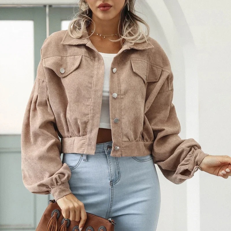 2024 Spring Corduroy Coat Over - Down Jacket Packable avis et prix