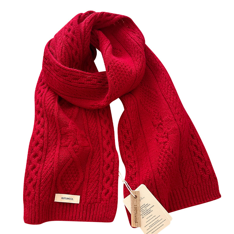 Luxury 100% Wool Scarf Women M - Wool Scarf Men avis et prix