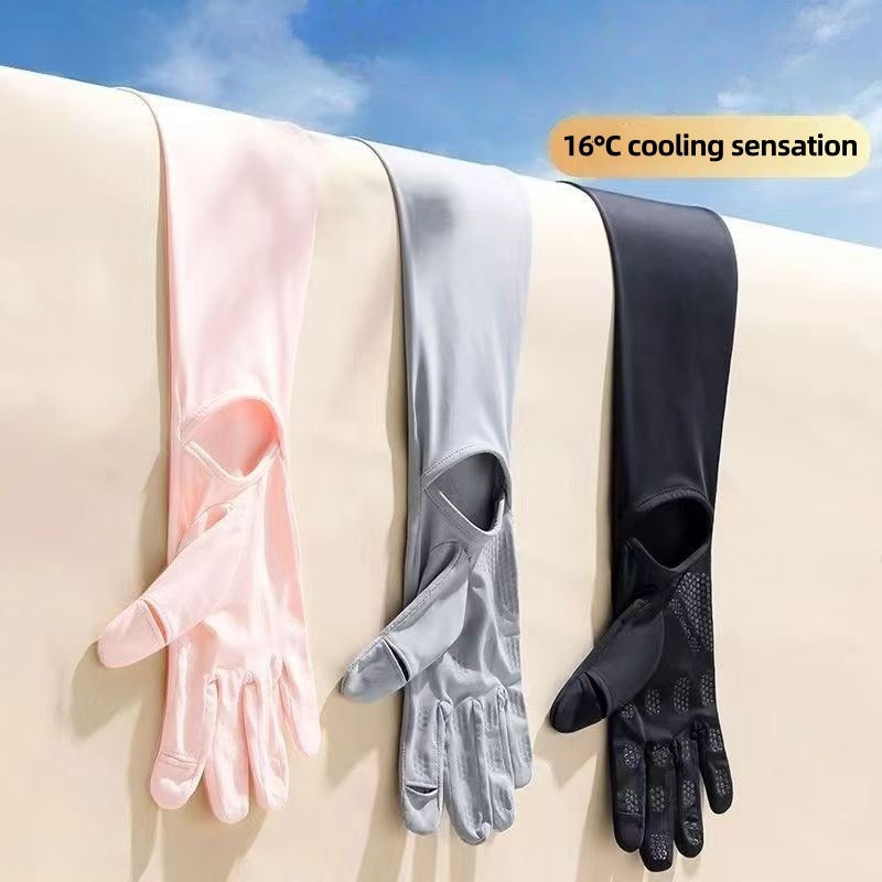 UPF50+ Ice Silk Sun Protection - Touch Screen Gloves avis et prix