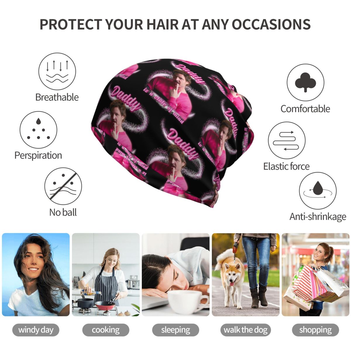Pedro Pascal Sacred Heart Band - Knit Beanie Hat Warm avis et prix