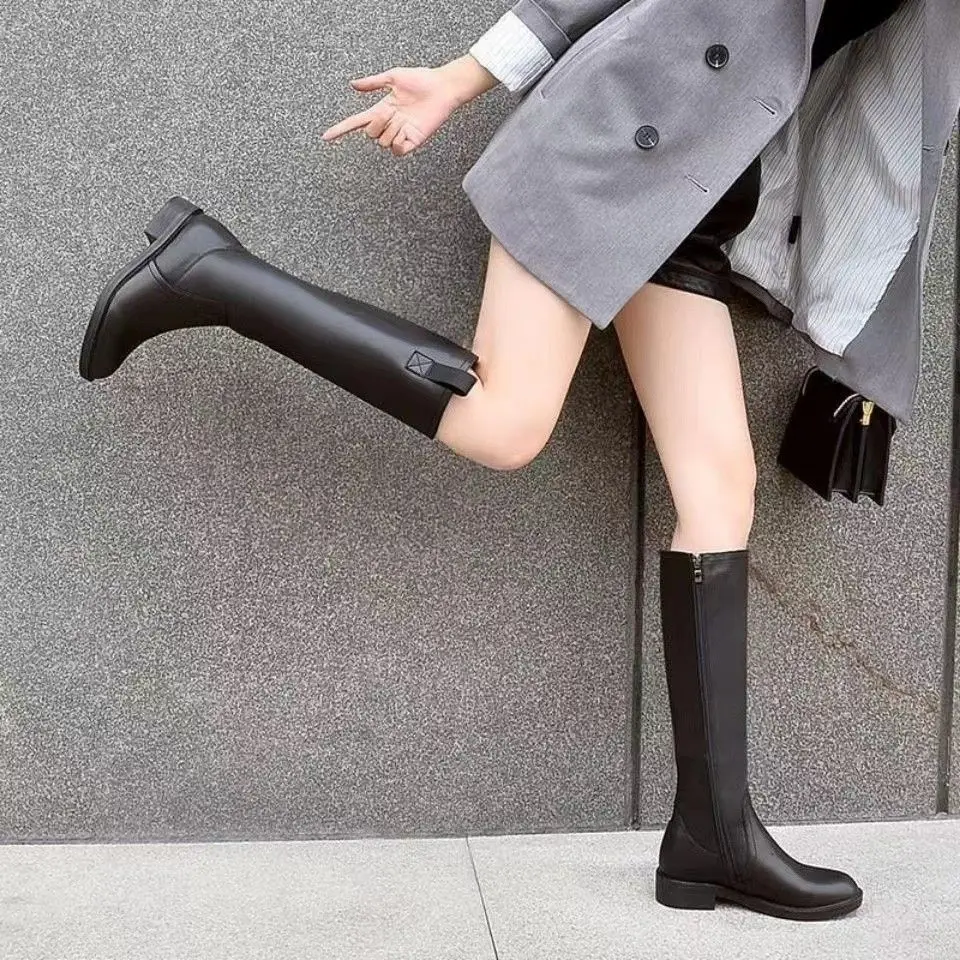 Autumn Winter Fleece-Lined Bla - Waterproof Winter Boot avis et prix
