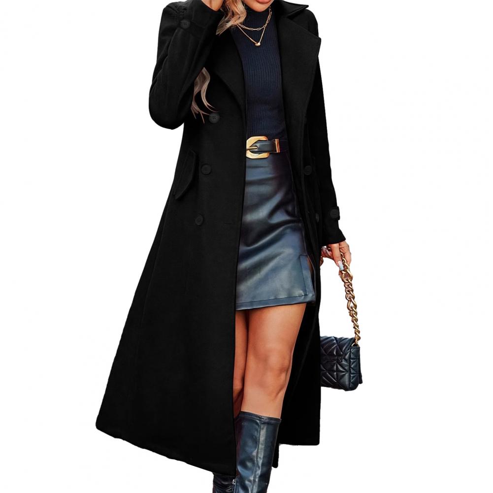 Autumn Coat Women's Long Wool  - Wool Coat Peacoat avis et prix