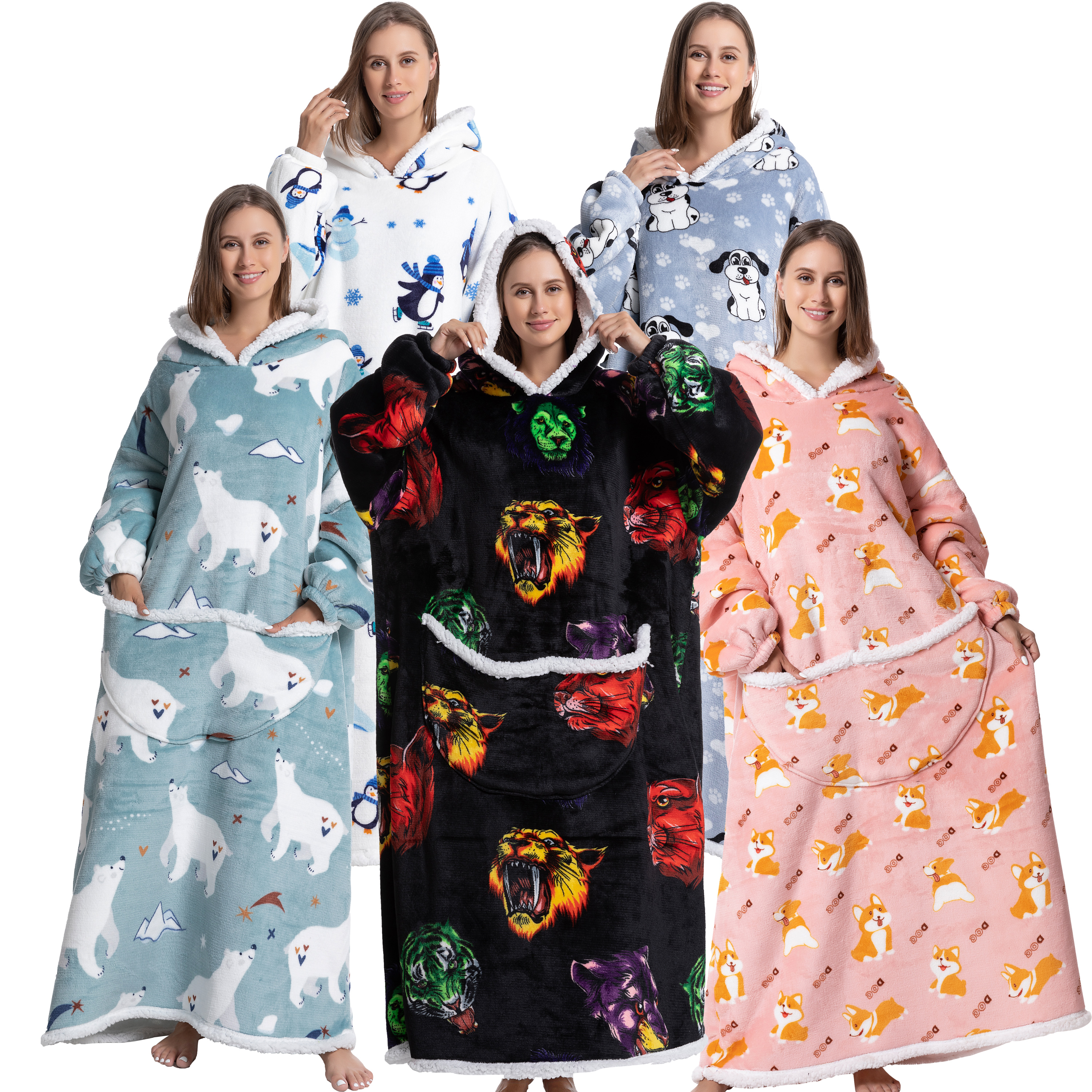 Oversized Wearable Blanket Coz - Sherpa Hoodie Fleece avis et prix