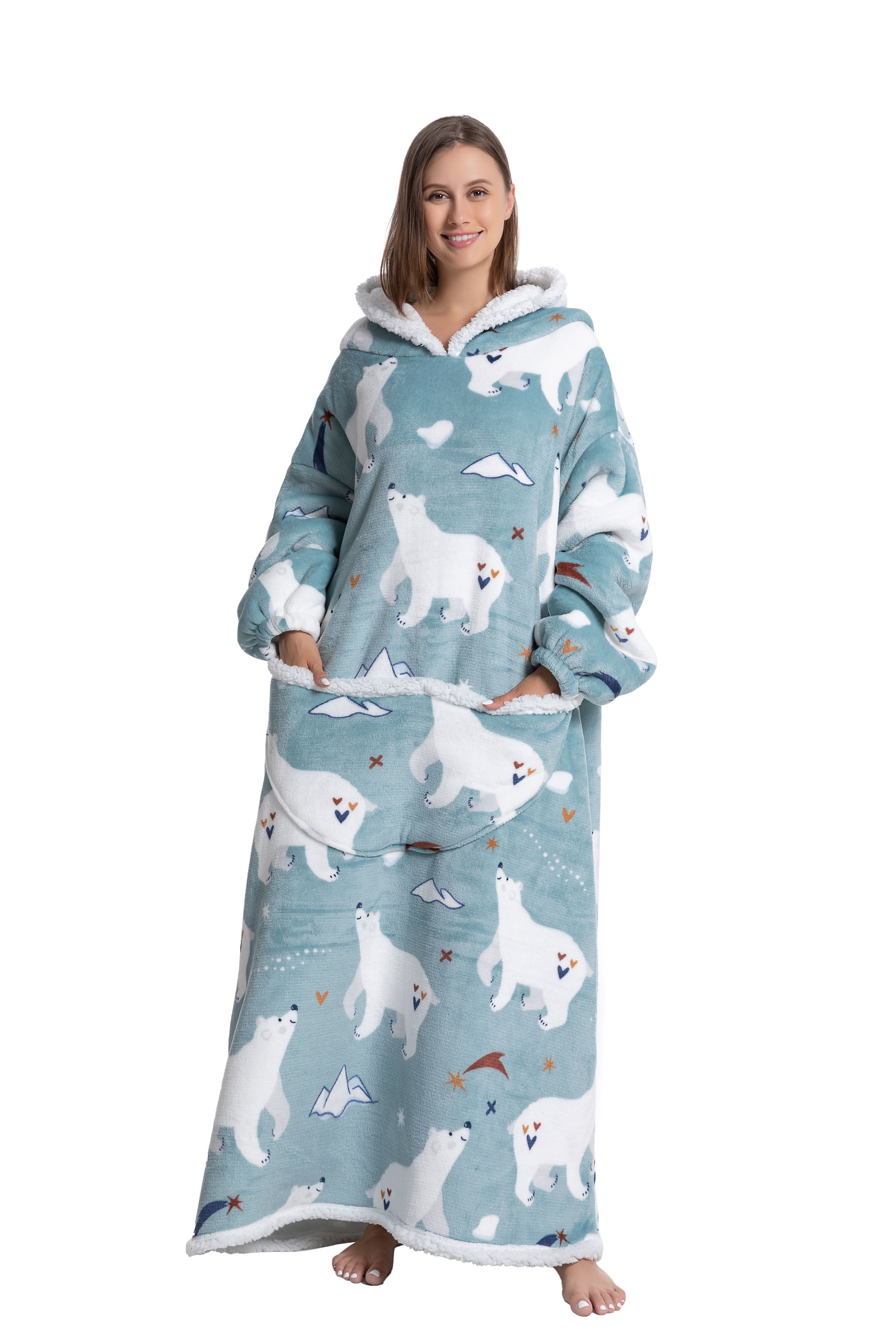 Oversized Wearable Blanket Coz - Sherpa Hoodie Fleece avis et prix