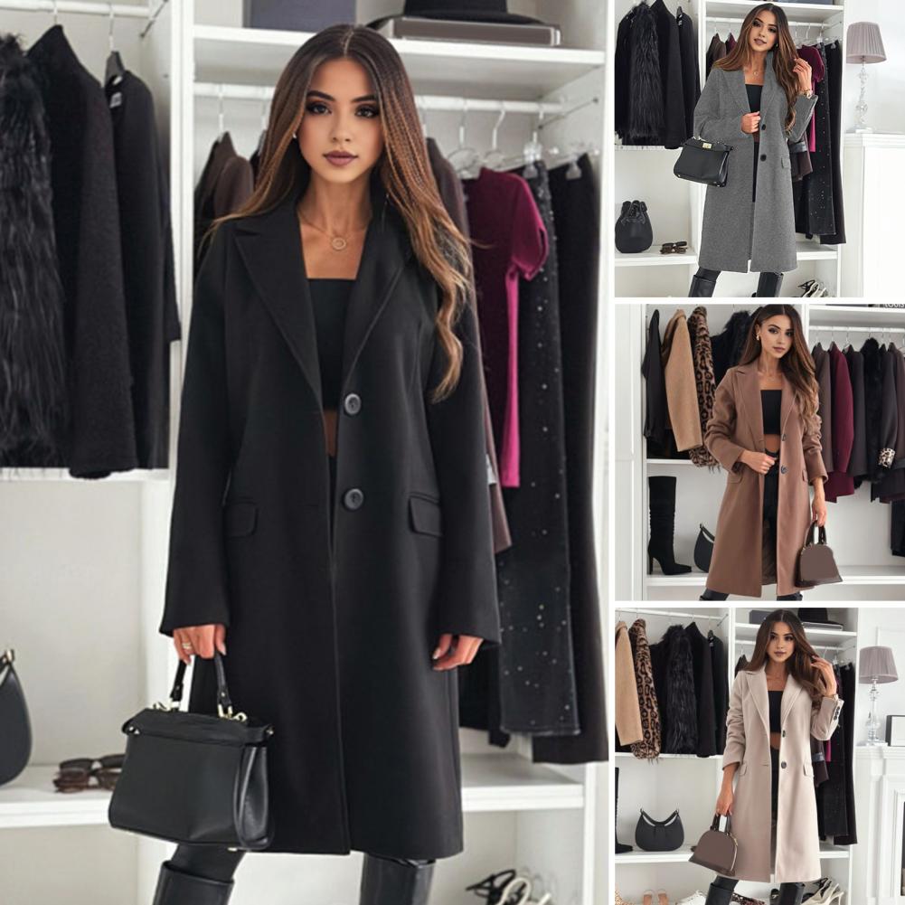 Wrinkle Resistant Coat Women’s - Wool Coat Peacoat avis et prix