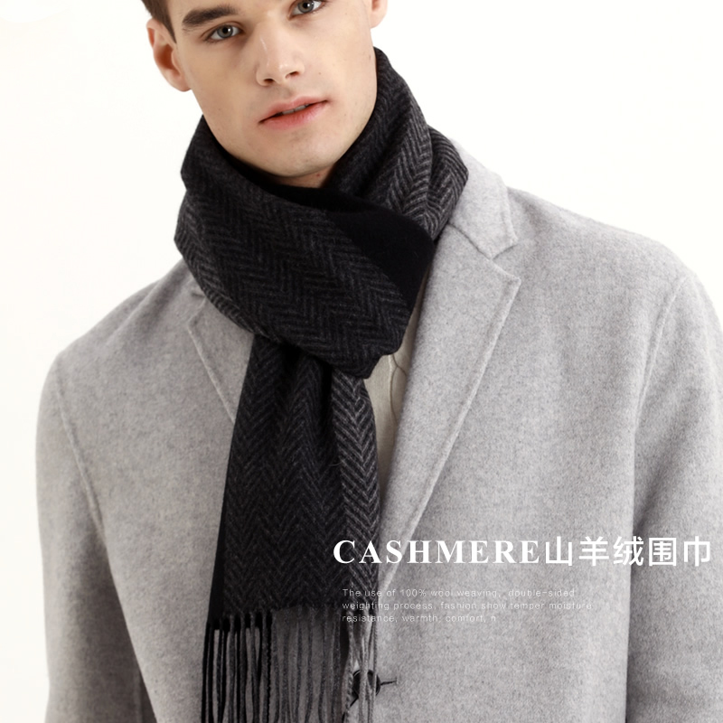 Pashmina Scarf Men Winter Stri - Wool Scarf Men avis et prix