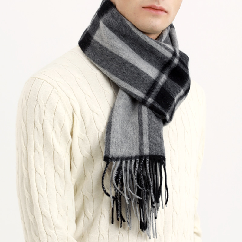 Pashmina Scarf Men Winter Stri - Wool Scarf Men avis et prix