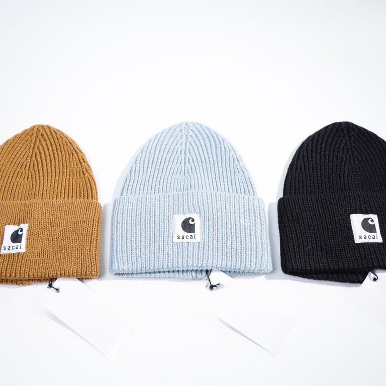 Vuu Sacai Collaborative Patchw - Knit Beanie Hat Warm avis et prix