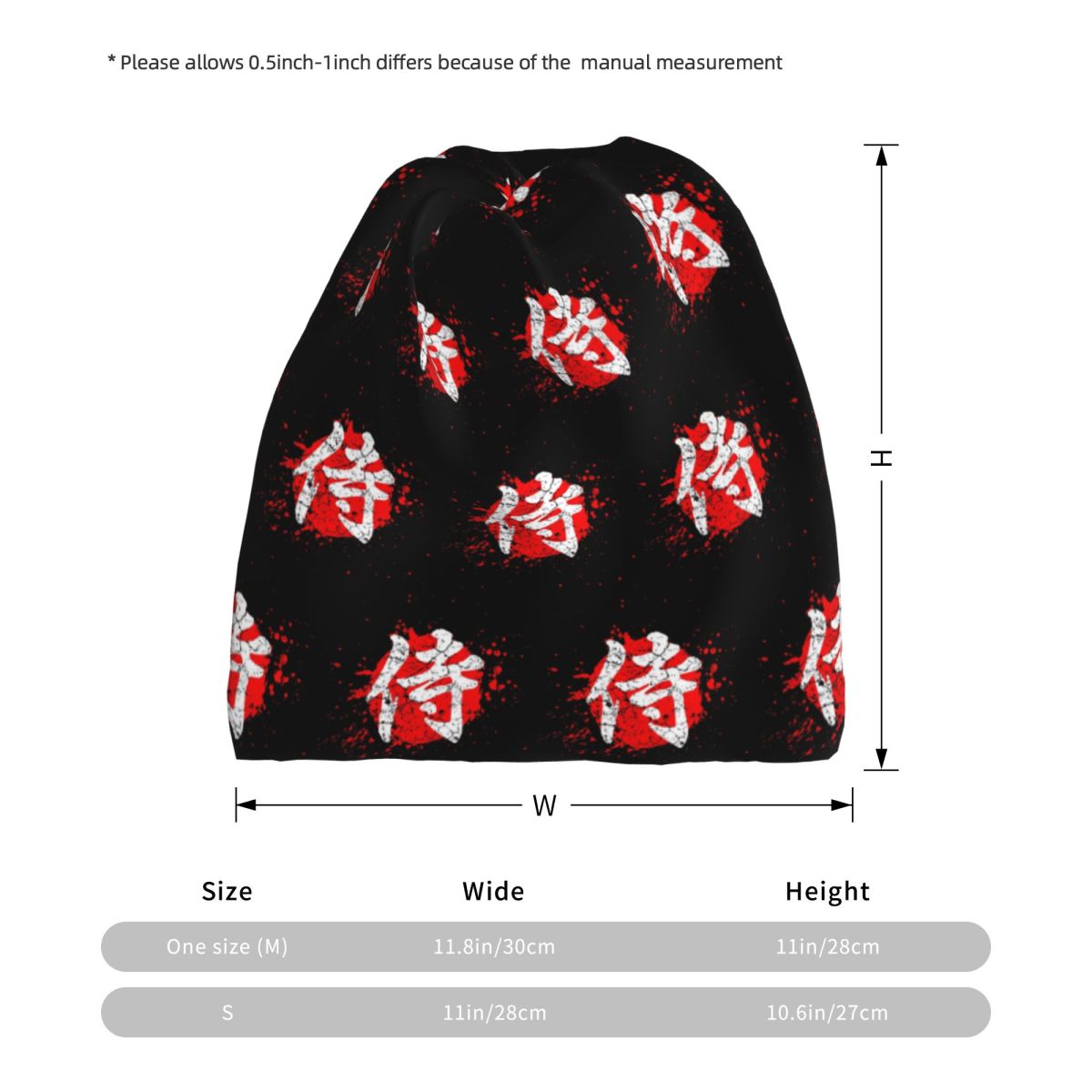 Japanese Bushido Samurai Chara - Knit Beanie Hat Warm avis et prix