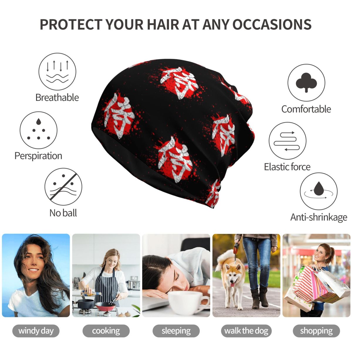 Japanese Bushido Samurai Chara - Knit Beanie Hat Warm avis et prix