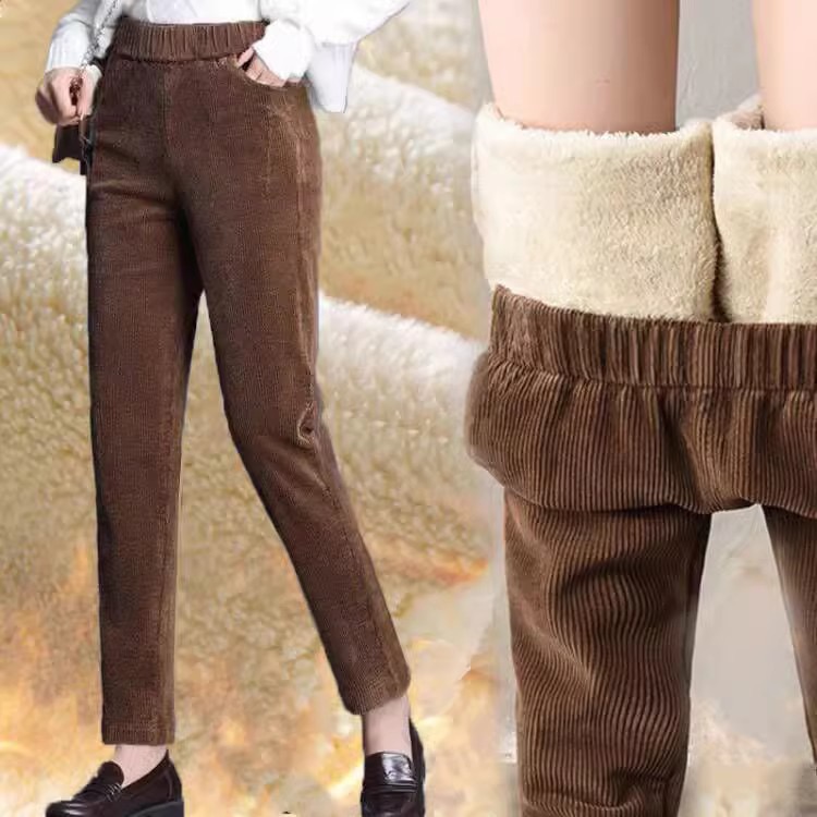 1pcs Women Autumn Winter Plush - Corduroy Pant Warm avis et prix
