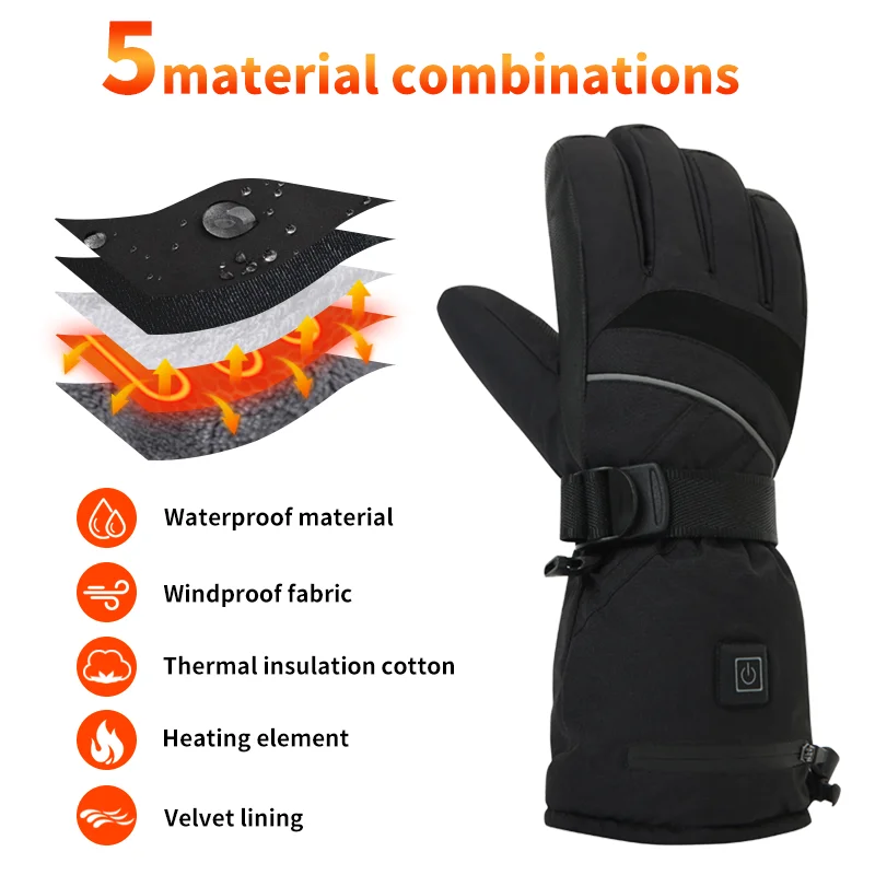USB Rechargeable Heated Motorc - Touch Screen Gloves avis et prix