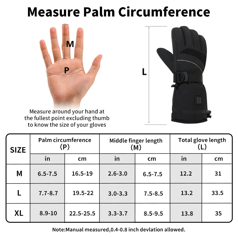 USB Rechargeable Heated Motorc - Touch Screen Gloves avis et prix