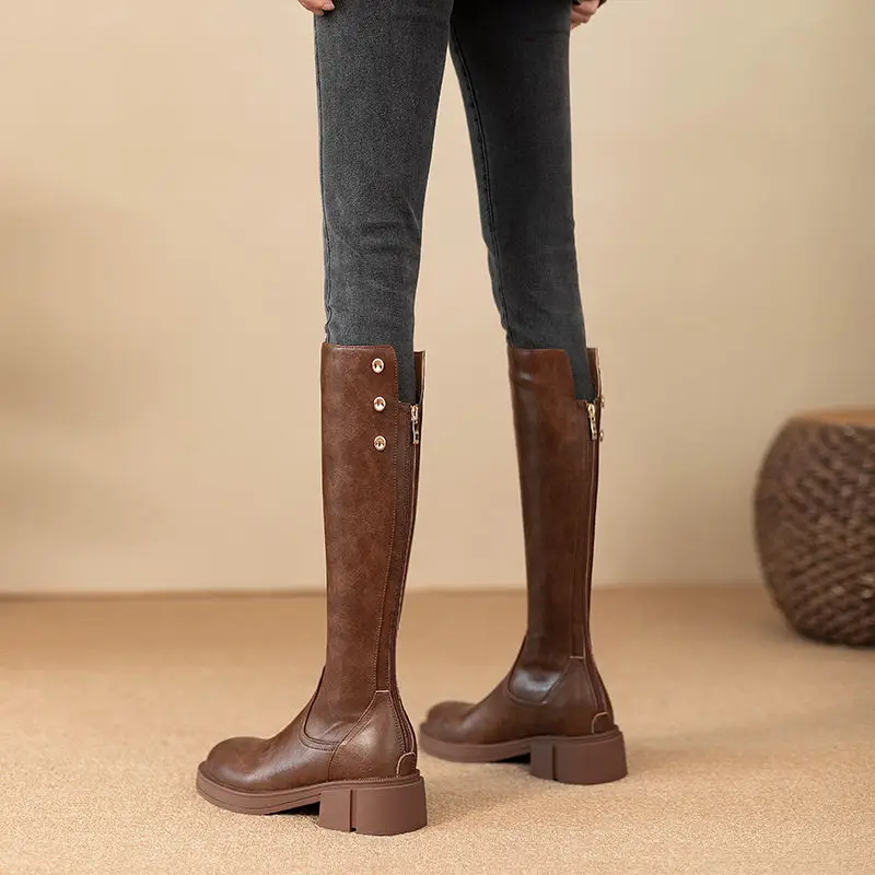 Autumn Winter Middle Heel Ladi - Waterproof Winter Boot avis et prix